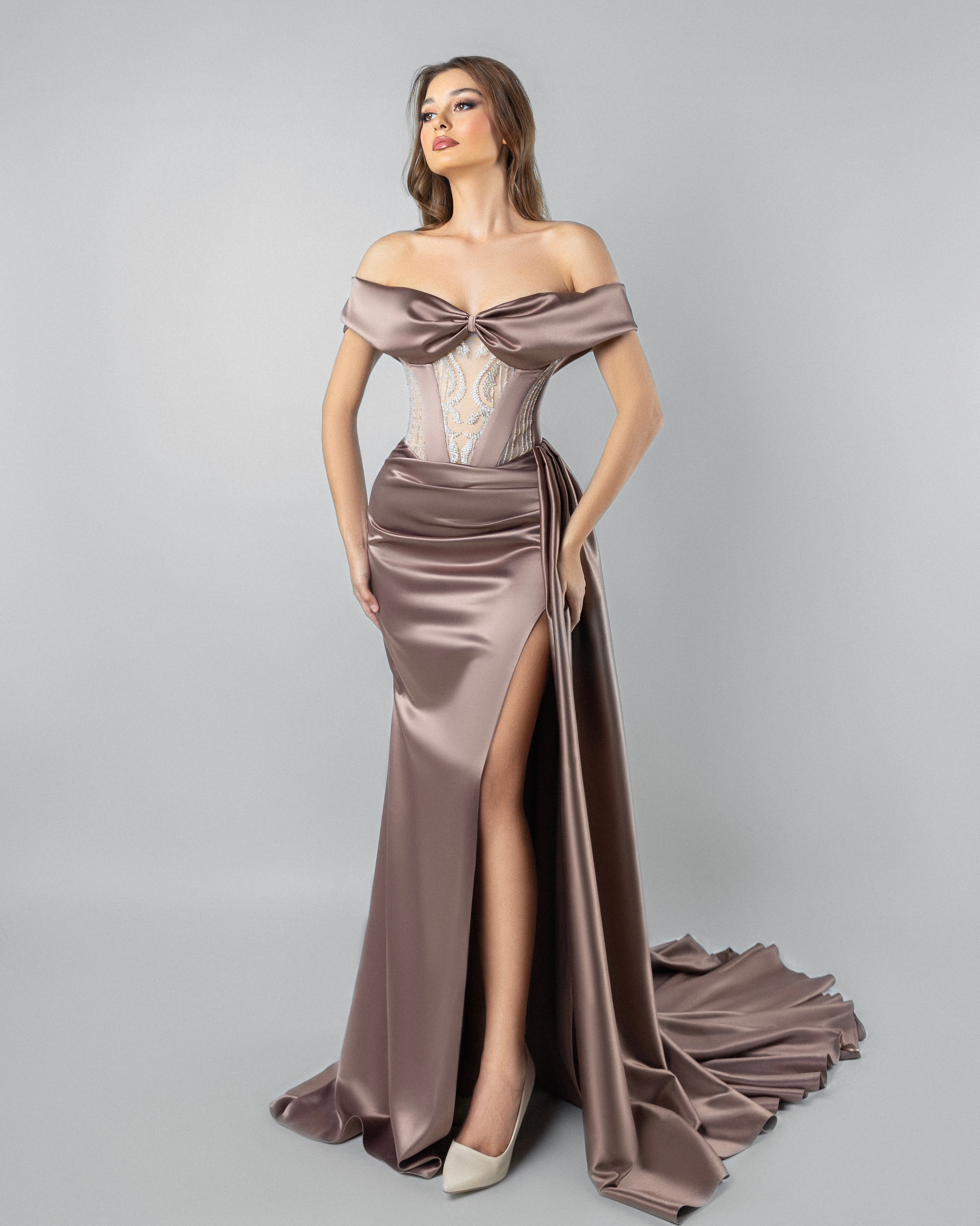 Corset dress with Long Train