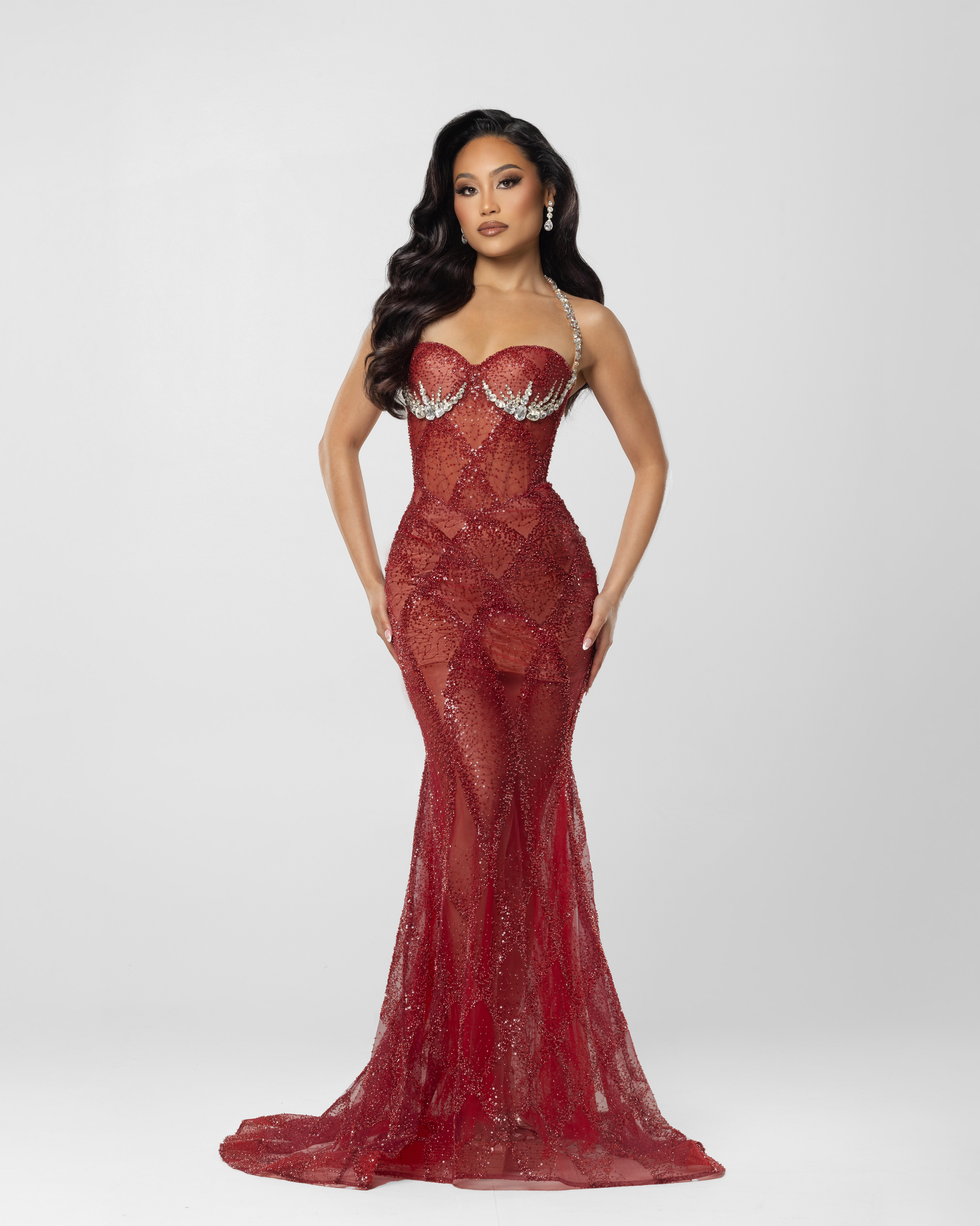 Marina Red Dress XXL / Black Marina Red Dress XXL / Black